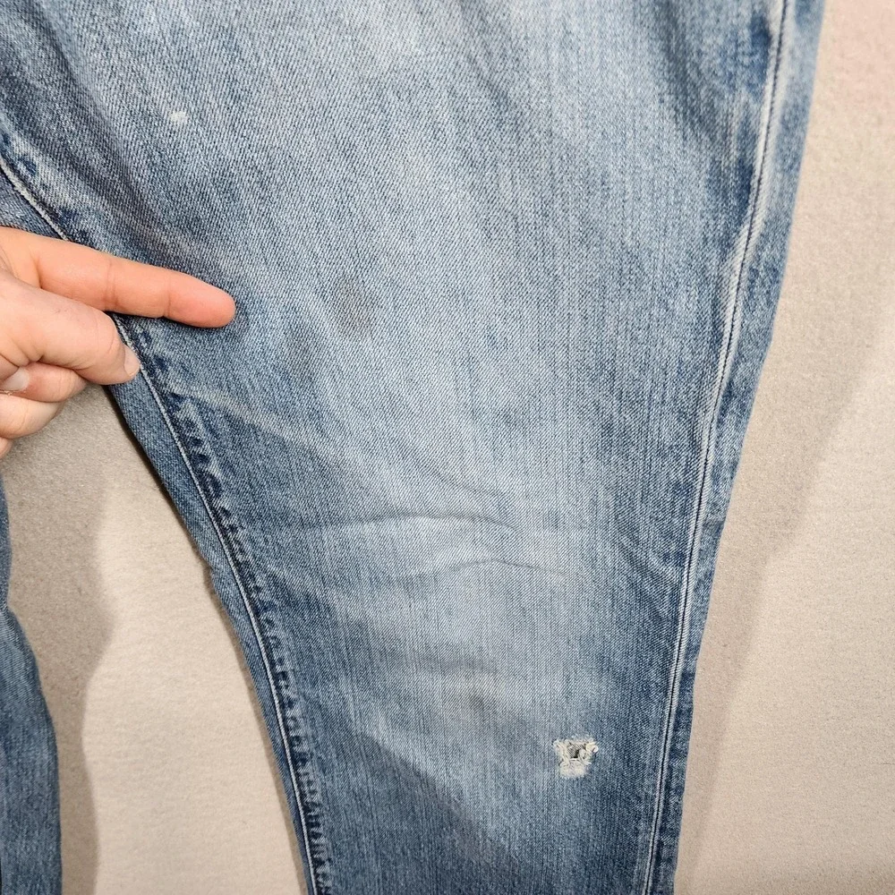 Vintage GAP Men's Straight Fit Jeans 34×31 Distressed Medium Wash Frayed‎ Hems - Picture 11 of 16